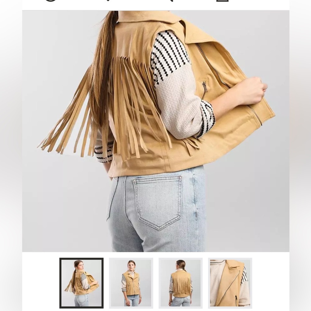 Miss Me Asymmetrical Fringe Vest
Medium